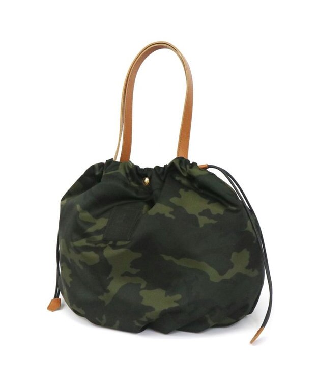 Regalo Felice 【軽量 / 大容量 / フォルムが変えられる】巾着トート / REGALO OL(オリーブ×キャメル)