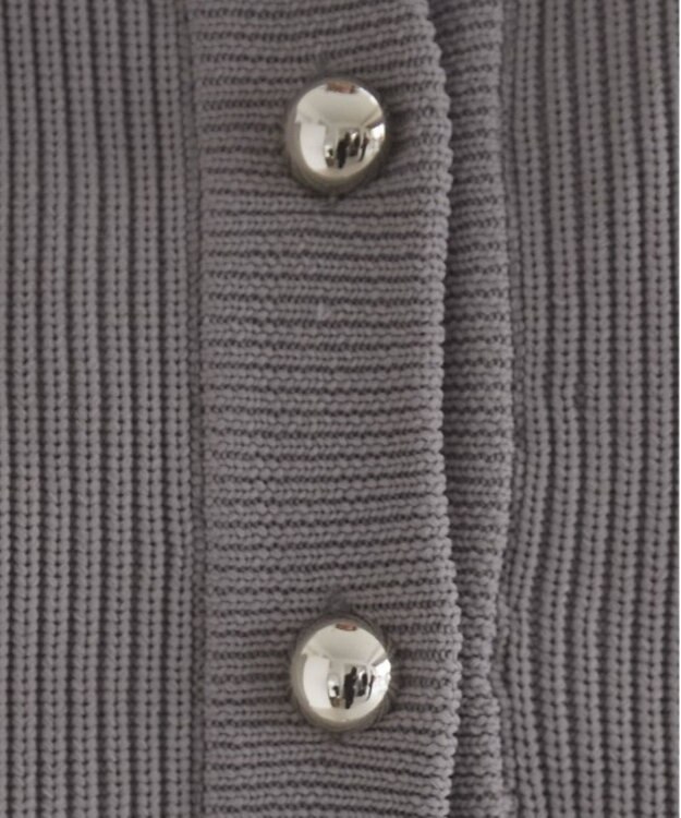 WEGO 【ANGIE VINTAGE】メタルボタンカーディガン ライトグレー