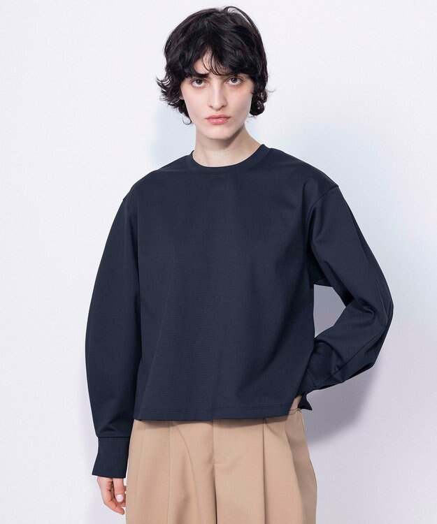 NAVE 【ReNAVE・洗える/接触冷感/UVケア】ライトポンチ ロングスリーブ ブラック系