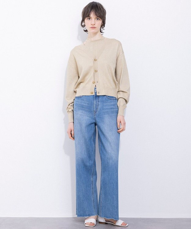 NAVE 【Nave　洗える】デニム ワイドパンツ スカイブルー系