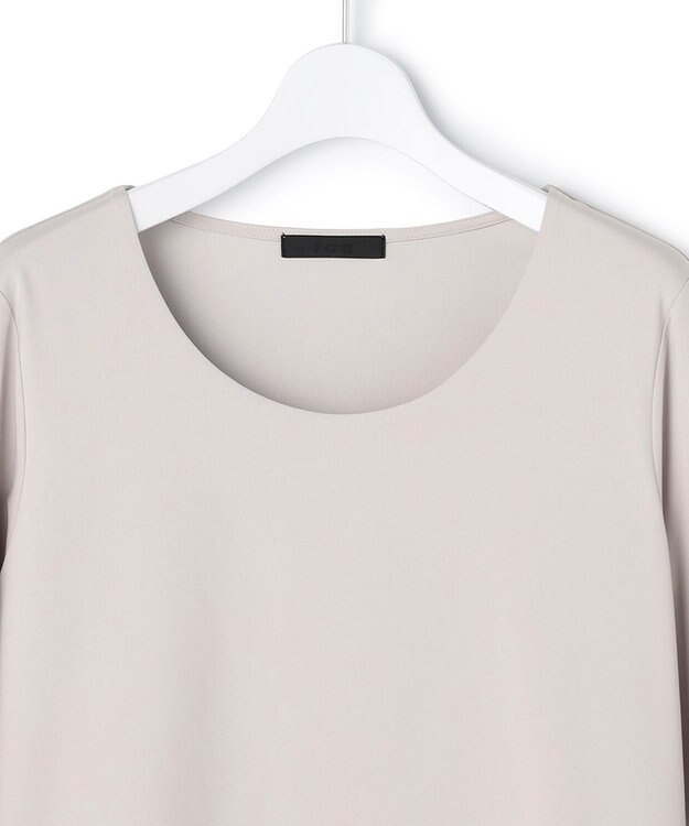 ICB 【速乾・UVケア・接触冷感・洗える】 スーペリアジャージー Uネックカットソー ライトグレー系