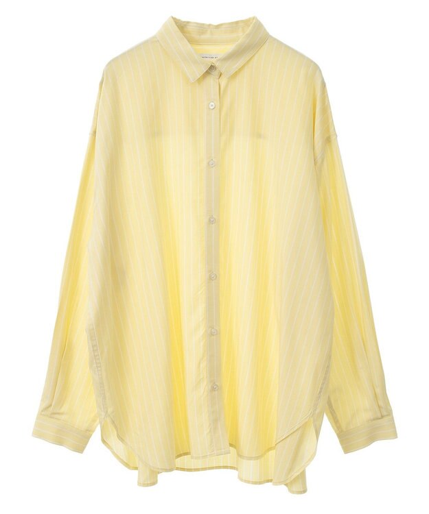 AMERICAN HOLIC サラックールバックタックシャツ Stripe Yellow