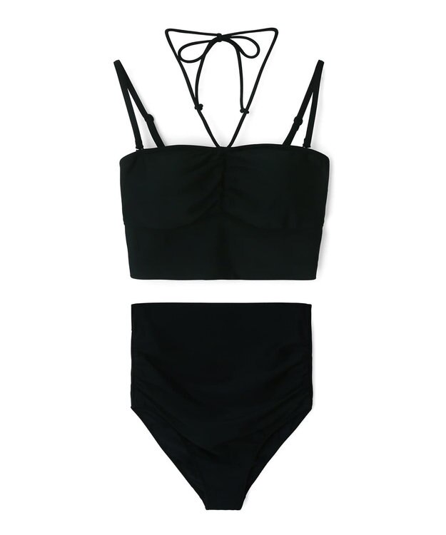 San-ai Resort（三愛水着楽園） 【SALE】トップス付き3点セット水着　9M　【San-ai Resort（サンアイリゾート）】 ブラック