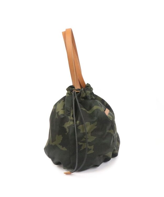 Regalo Felice 【軽量 / 大容量 / フォルムが変えられる】巾着トート / REGALO OL(オリーブ×キャメル)