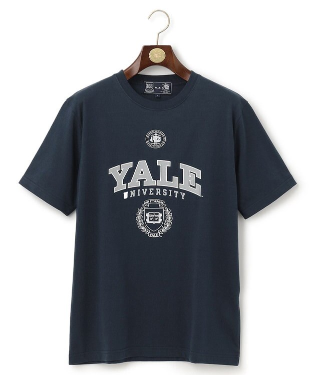J.PRESS MEN 【J.PRESS×YALE】エンブレムTシャツ ネイビー系