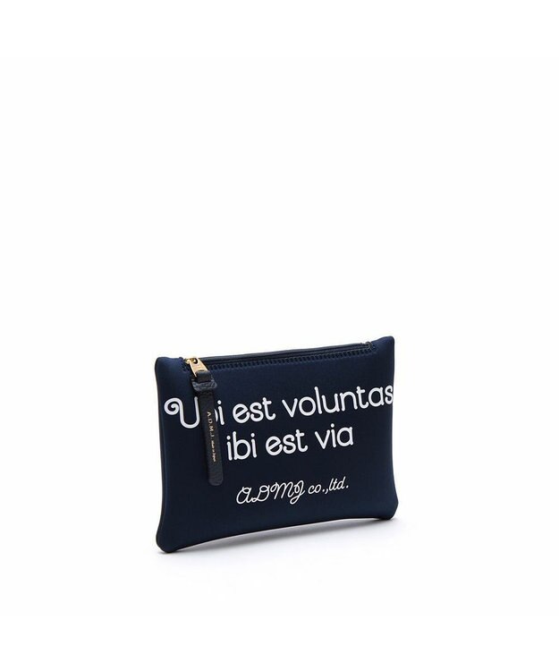 A.D.M.J. 【魔法の様に軽い】マジックライトコード刺しゅうフラットポーチ2セット(S・M) マリノ