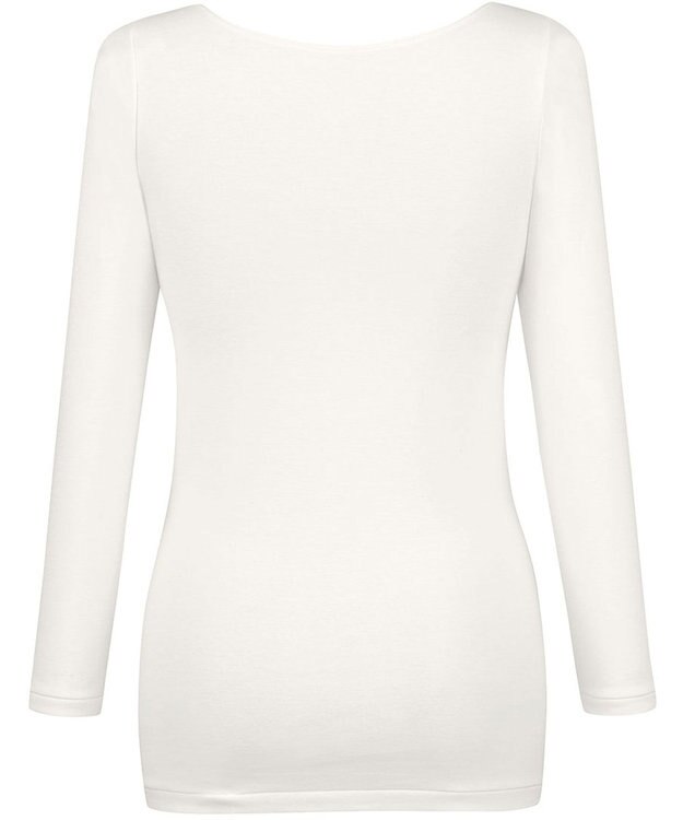 Wing あったかインナー オーガニックコットン混 やわらかくやさしい肌ざわり 【綿の贅沢オーガニック】 綿混 保温性 8分袖 長袖 秋 冬 EL4831ウイング／ワコール アイボリー