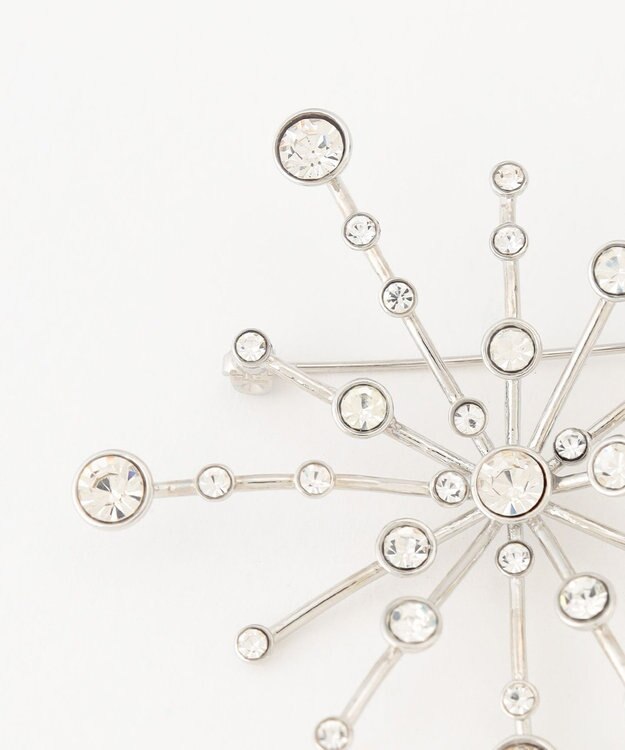 23区 【APPLAUDIR】クリスタルブローチ シルバー系