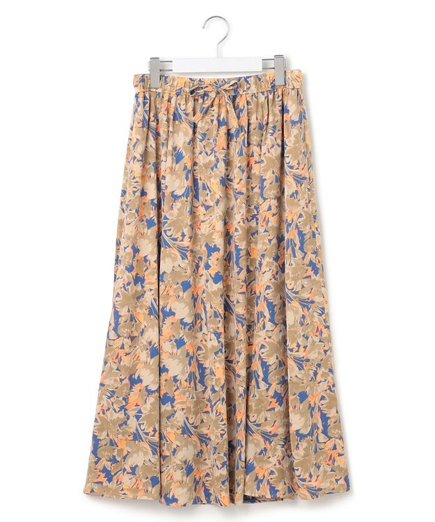 J.PRESS YORK STREET 【WOMEN】シャドーフラワーフレアスカート ブルー系5