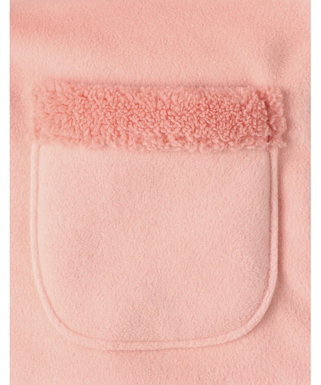 Wing ベスト 3分袖 ショート丈(腰付近) フリース素材 ボア使用(裏側) 保温性 あたたかい 前開きタイプ レディース EX2070 ウイング／ワコール オレンジ