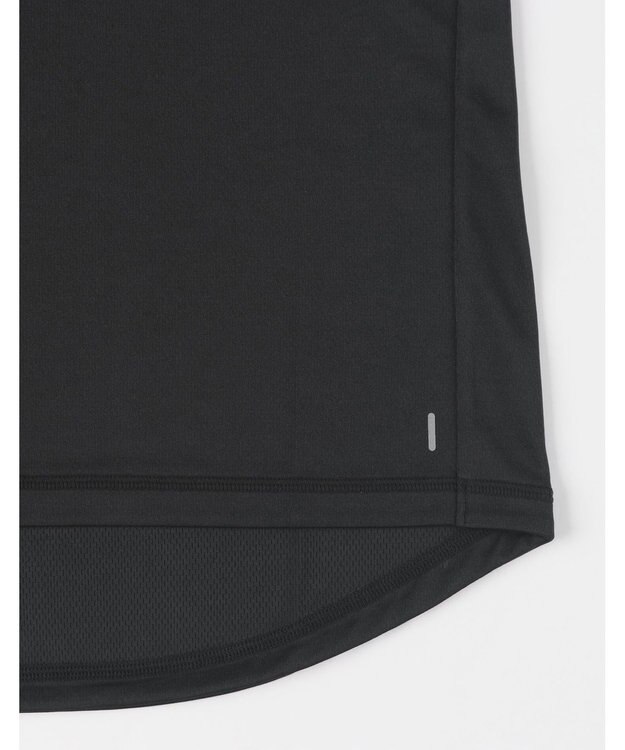 CW-X 【WOMEN】 CW-X トップス 【薄軽ランニングシャツ】 半袖 3分袖 Ｕネック 吸汗速乾性(本体) レディース DLY155 /ワコール ブラック