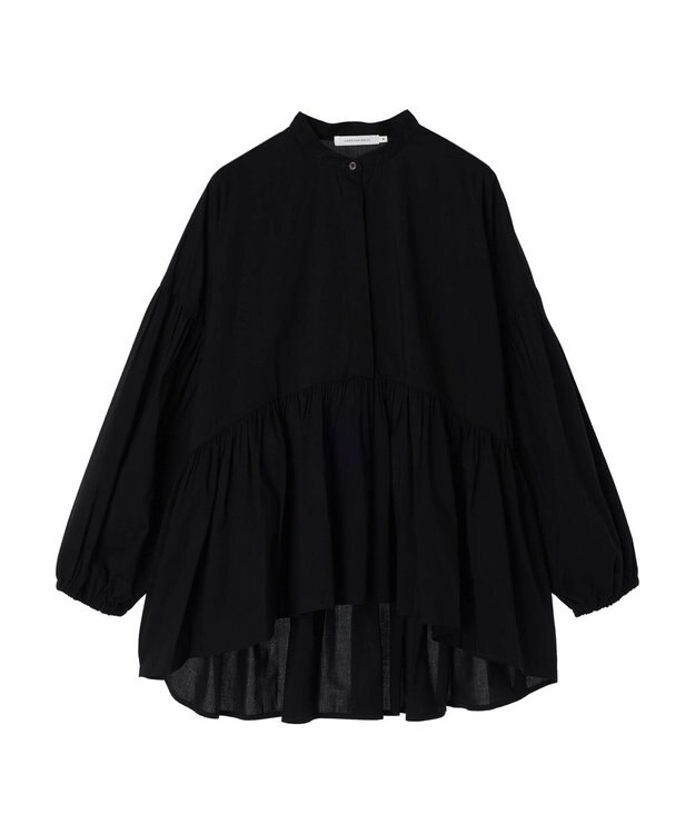 AMERICAN HOLIC サラックール／ＵＶカットティアードブラウス Black