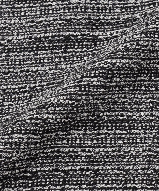 23区 L ライトシャインツイード スカート ブラックミックス