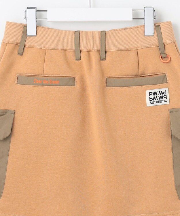 PW CIRCULUS 【WOMEN】裏毛カーゴスカート ベージュ系