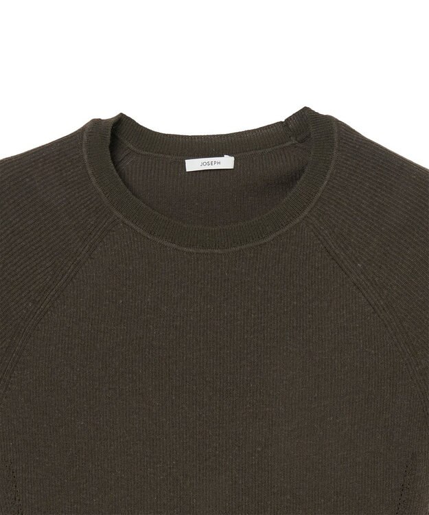 JOSEPH シアークレープ　ショートスリーブニット Palm Leaf