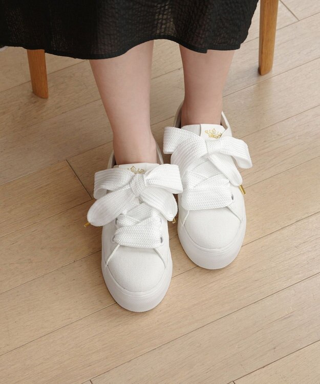 TOCCA BIGRIBBON CANVAS SNEAKERS スニーカー ホワイト系