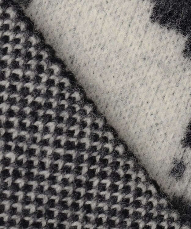 JOSEPH HOMME 【LEON 掲載】【HIGH GRADE LINE】ウルフジャガード  モックネック ブラック系5