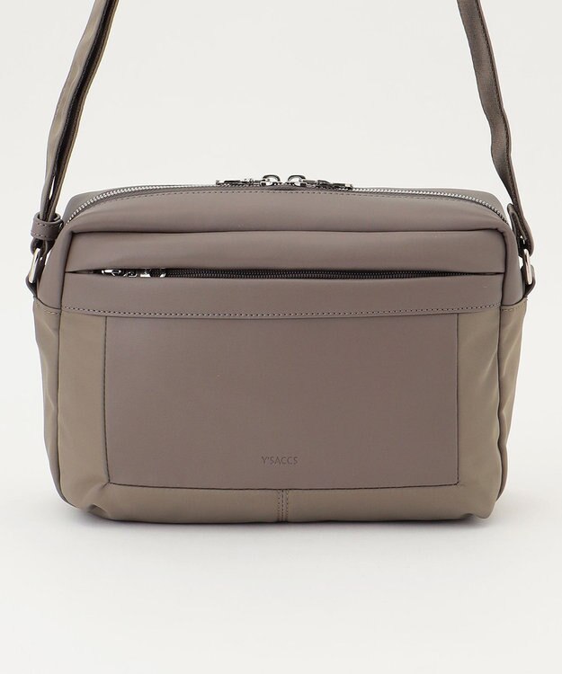 Y'SACCS ブロックモチーフショルダー グレージュ