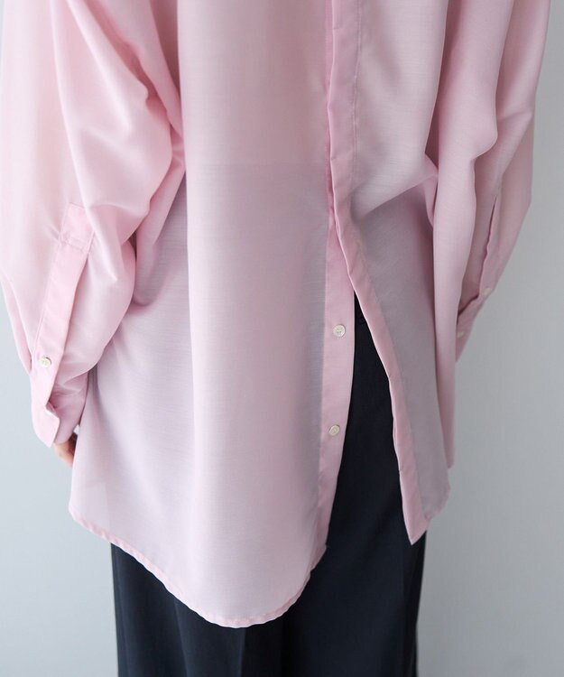 YECCA VECCA バック釦シアーシャツ Pink