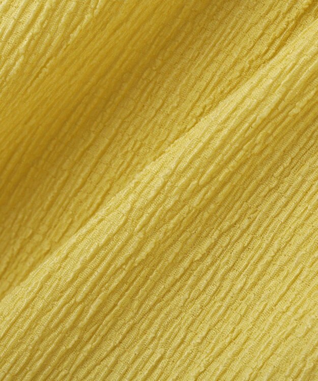 earth music&ecology ラッフルカラーペプラムカットブラウス Yellow