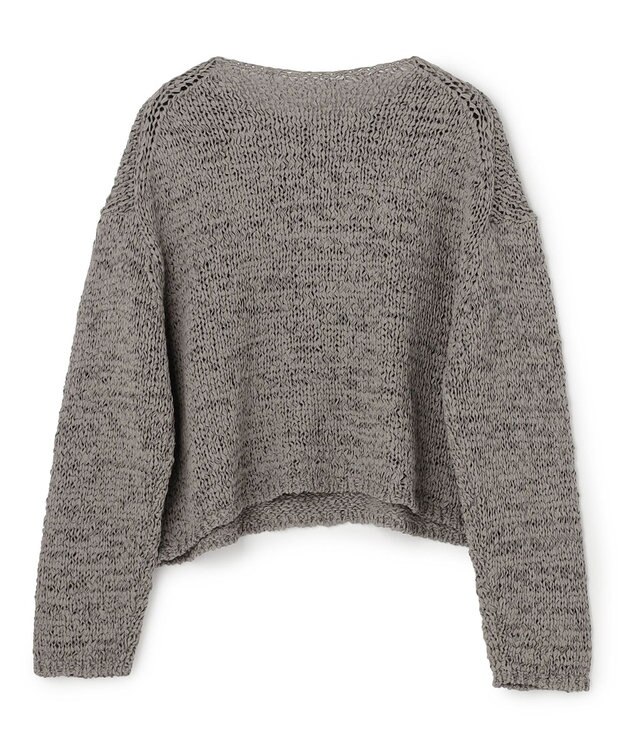 UNFILO テープヤーンニット プルオーバー チャコール