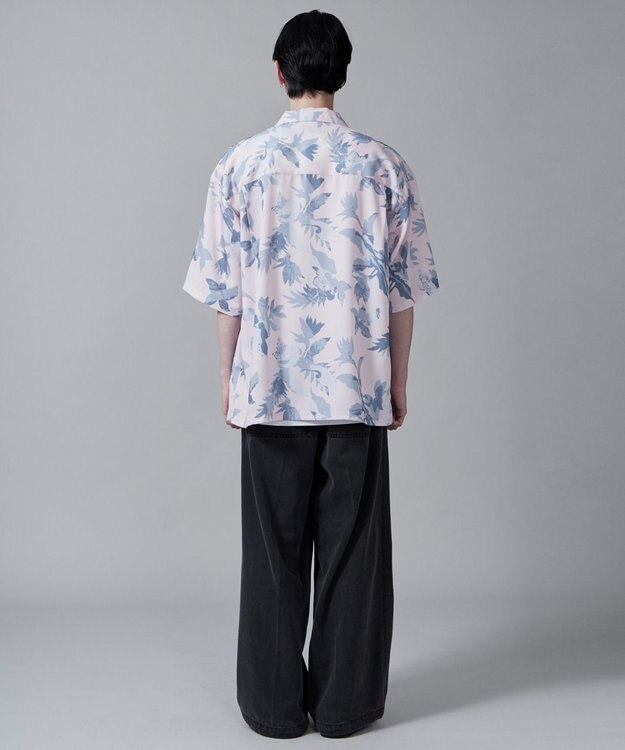 WEGO 【ユニセックス着用ITEM/MLサイズ展開】トロミアロハシャツ（S） ピンク