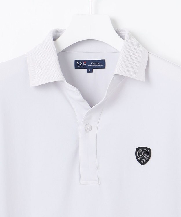 23区GOLF 【MEN】COOL JERSEYシリーズ 冷感ポロシャツ ライトグレー系
