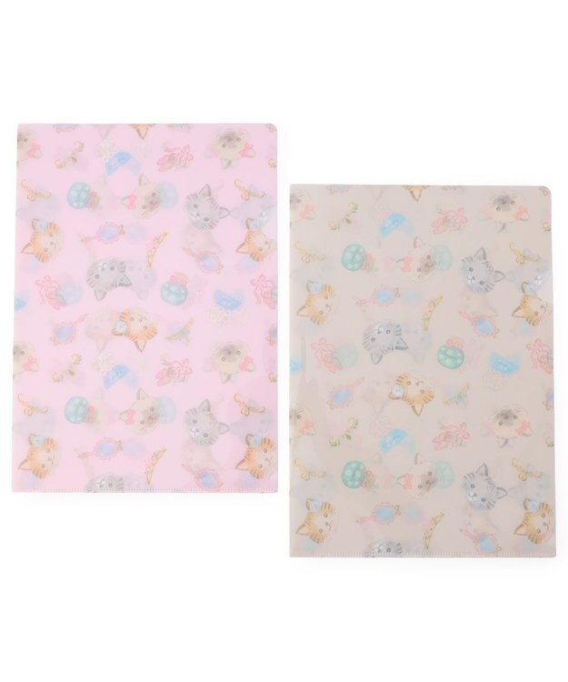 Chacott Catクリアファイル オフホワイト