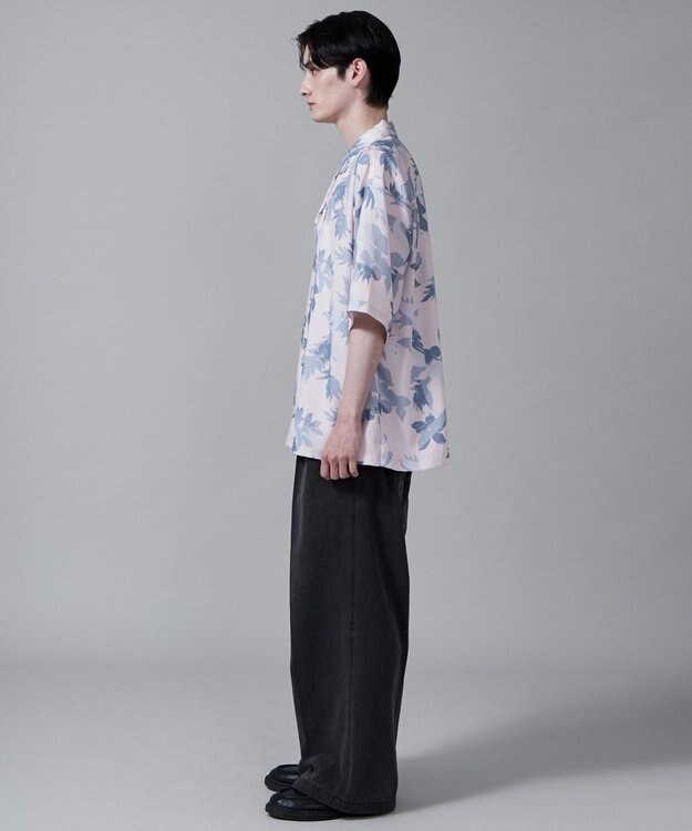 WEGO 【ユニセックス着用ITEM/MLサイズ展開】トロミアロハシャツ（S） ピンク