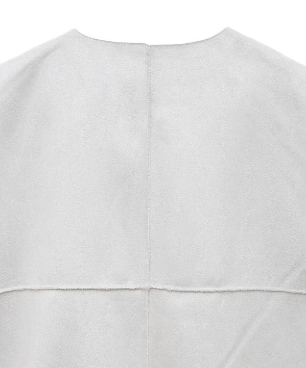 CRAFT STANDARD BOUTIQUE エコファー×ムートンチュニックベスト Light Gray