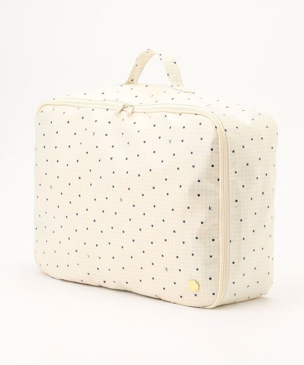 組曲 KIDS gingham K heart トラベルバッグL ベージュ系5