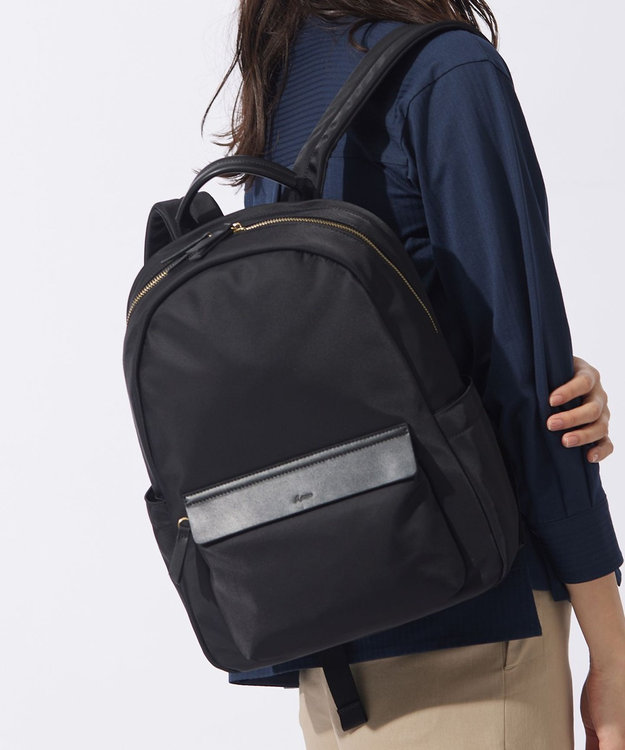 J.PRESS LADIES 【PC収納可】ナイロン リュック ブラック系