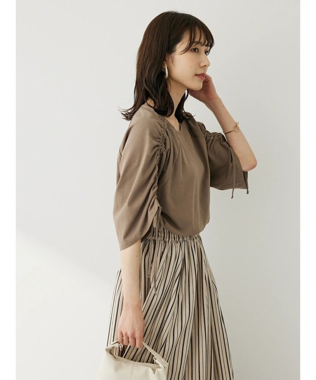 Green Parks 袖ドロストプルオーバー Beige