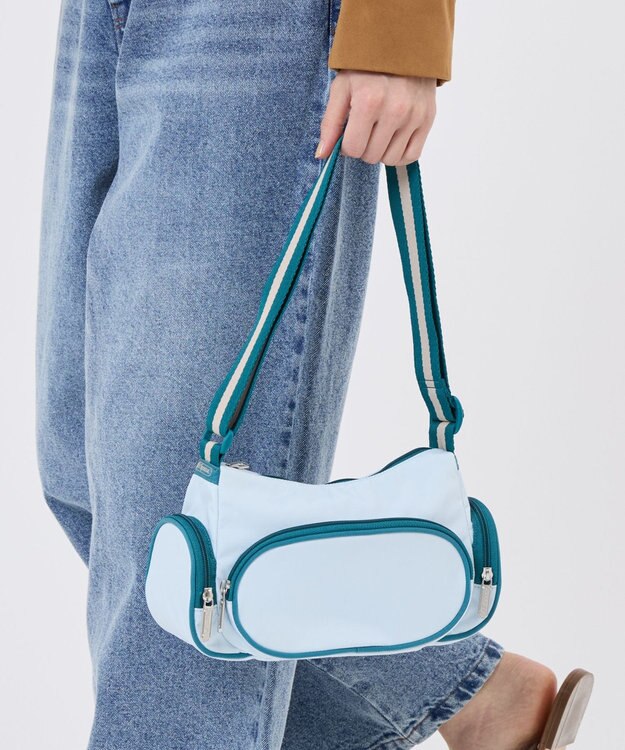 LeSportsac 3 POCKET SHOULDER/スペクテイタークリアスカイ/ティール スペクテイタークリアスカイ/ティール