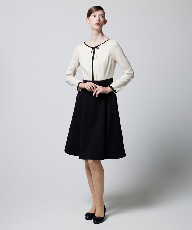 TOCCA 【WEB限定カラー有り＆消臭＆洗える！】LUCE 長袖ドレス ベージュ系