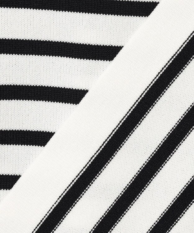 組曲 フラワーメタル ニットTシャツ オフボーダー