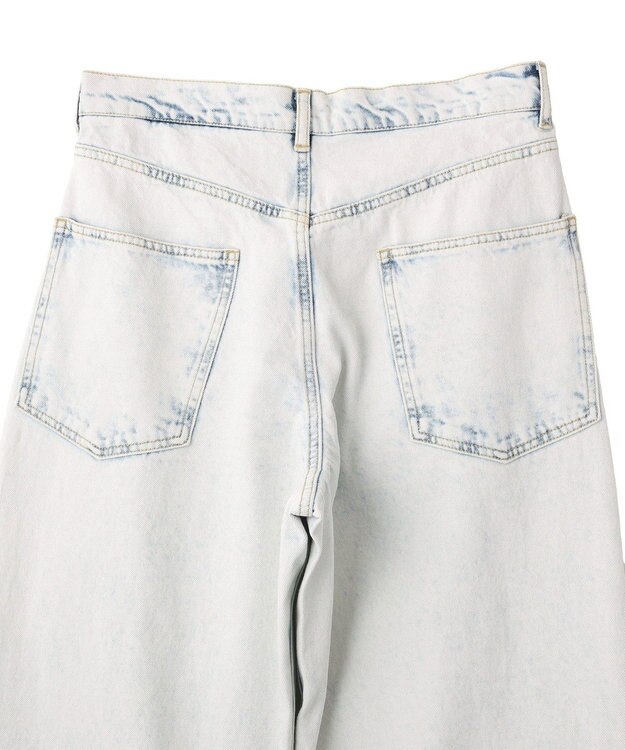 CRAFT STANDARD BOUTIQUE ハイブリーチケミカル加工デニムワイドパンツ Light Indigo