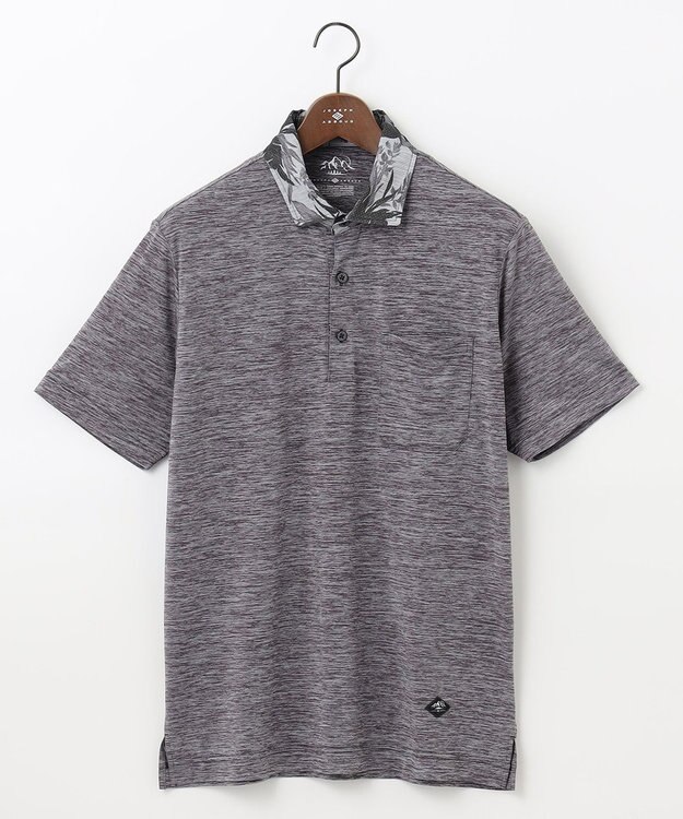 JOSEPH ABBOUD MOUNTAIN 【UNISEX】接触冷感 クールスキンガードポロシャツ グレー系