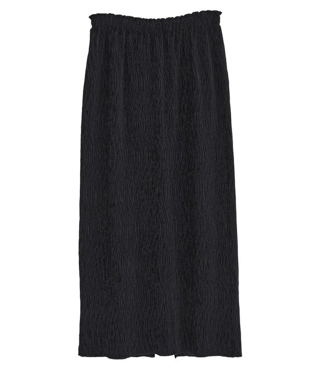 earth music&ecology シャイニーベロアスカート Black