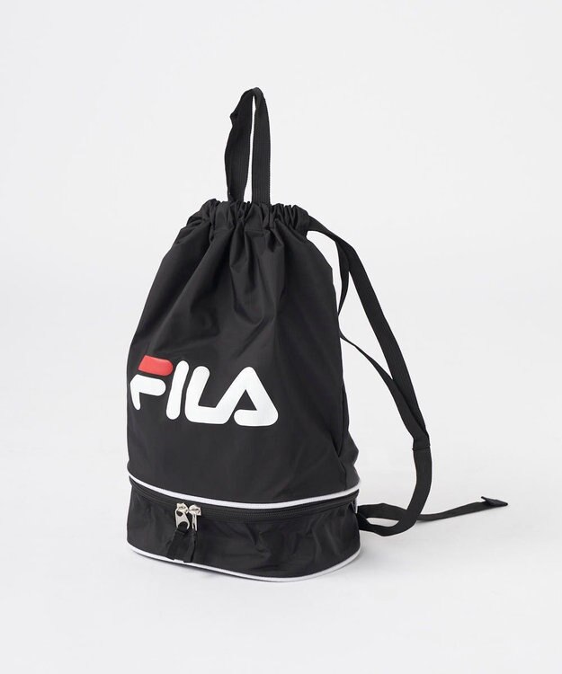 OP／FILA 【FILA】ベーシック二重底ボンサック ブラック