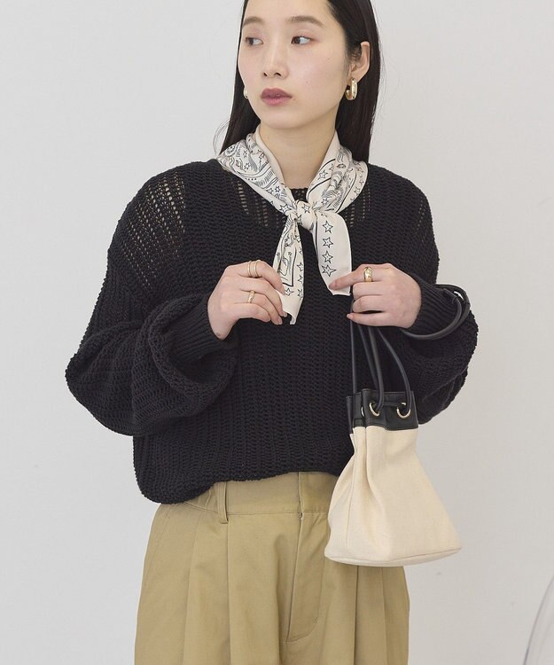 AMERICAN HOLIC ルーズニットプルオーバー Black