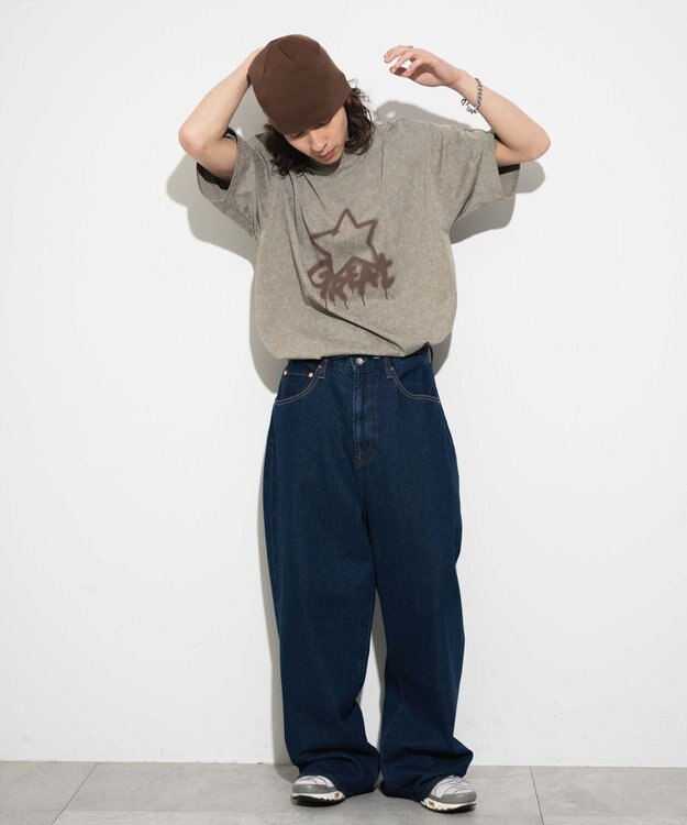 WEGO 【ユニセックス着用ITEM】スノーダイグラフィックT ベージュ