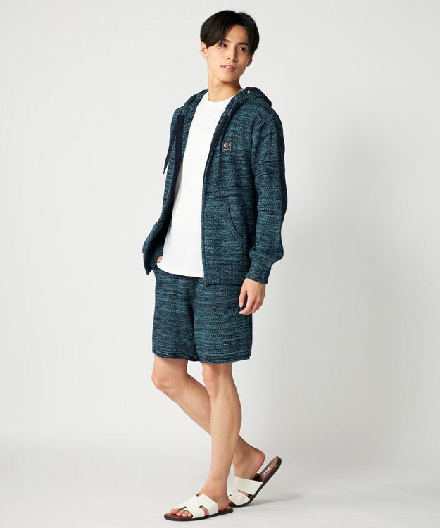 OP／FILA 【Ocean Pacific】ラーベンニットショーツ ネイビー