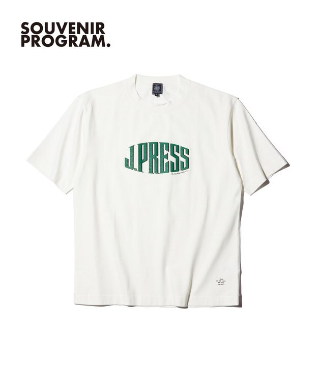 J.PRESS MEN 【J.PRESS ORIGINALS】Supima Recycle Jersey J.PRESS Logo T-shirt ホワイト系