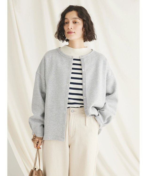 CRAFT STANDARD BOUTIQUE とてもちボーダーニットプルオーバー Off White