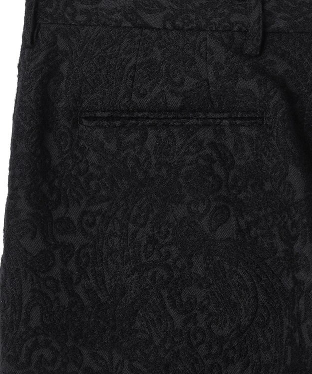 JOSEPH HOMME 【HIGH GRADE LINE】オリエンタルジャガード　タック入りストレートパンツ / HOVE TUCK ブラック系