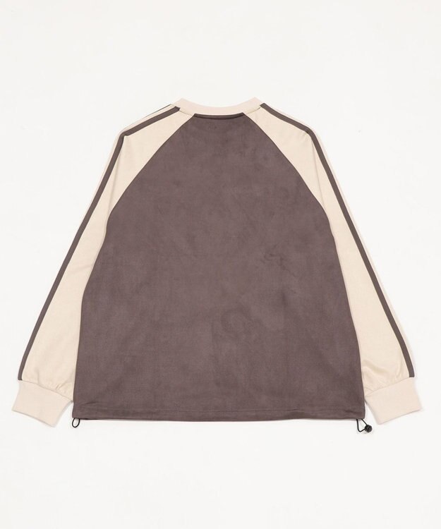 WEGO 【ユニセックス着用ITEM】フェイクスウェードゲームプルオーバー ブラック中濃色