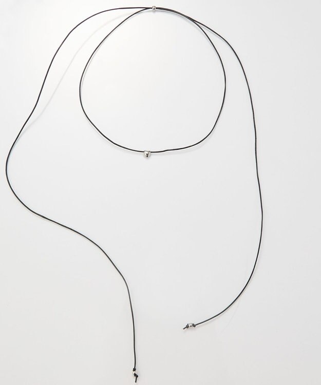 Phoebe プランプハートコードチョーカーネックレス シルバー