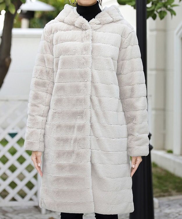 Tiaclasse 【2WAY】エコファーキルティングリバーシブルコート ベージュ