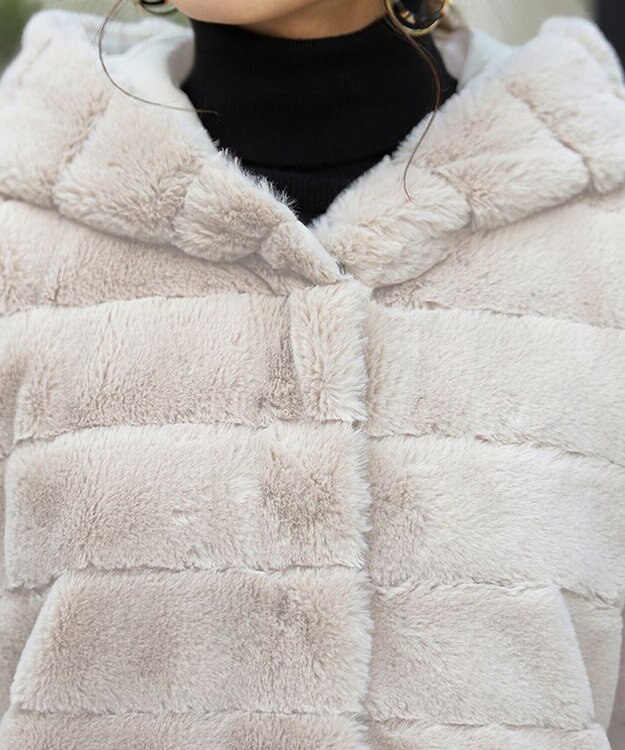 Tiaclasse 【2WAY】エコファーキルティングリバーシブルコート ベージュ